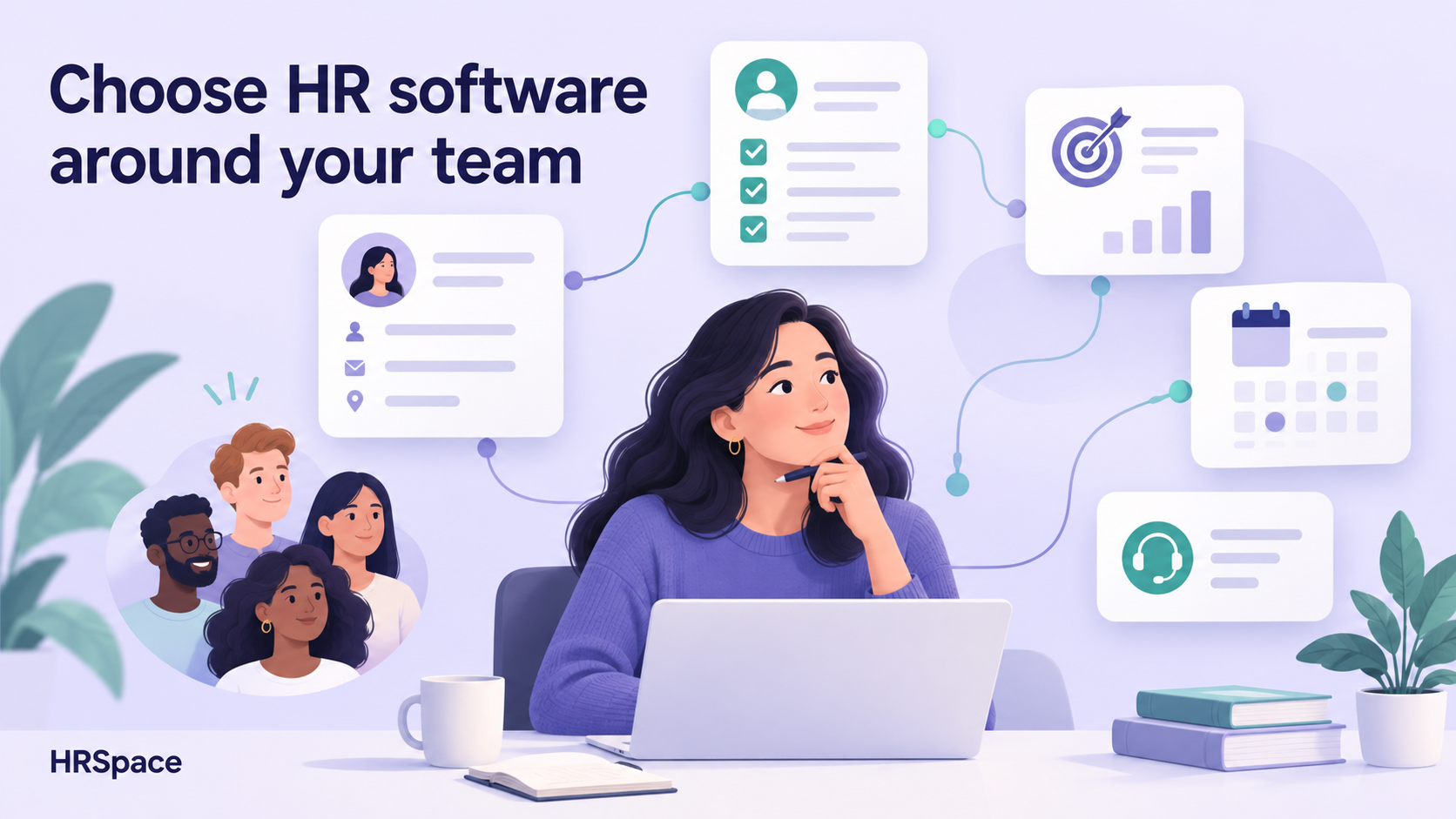 HR software comparison: employee records, onboarding, goals, time off and internal support around one team.